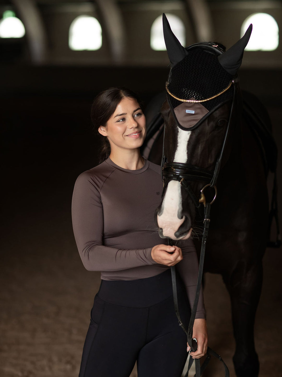 Equestrian Stockholm Dynamic Base Layer Top Mocha - Top - Kingdom Equestrian