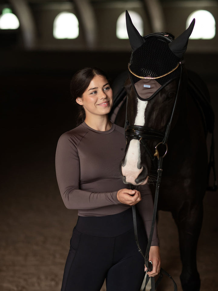 Equestrian Stockholm Dynamic Base Layer Top Mocha - Top - Kingdom Equestrian