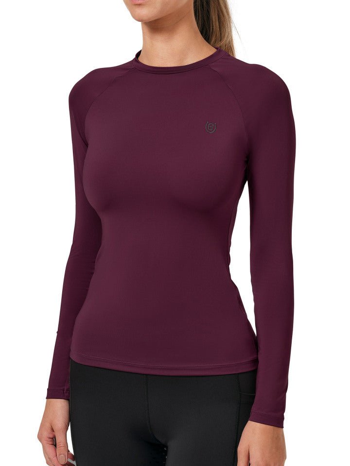 Equestrian Stockholm Dynamic Base Layer Top Purple Night - Top - Kingdom Equestrian