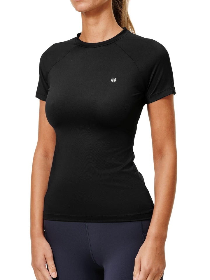 Equestrian Stockholm Dynamic Base Layer Top Short Sleeve Black - Top - Kingdom Equestrian