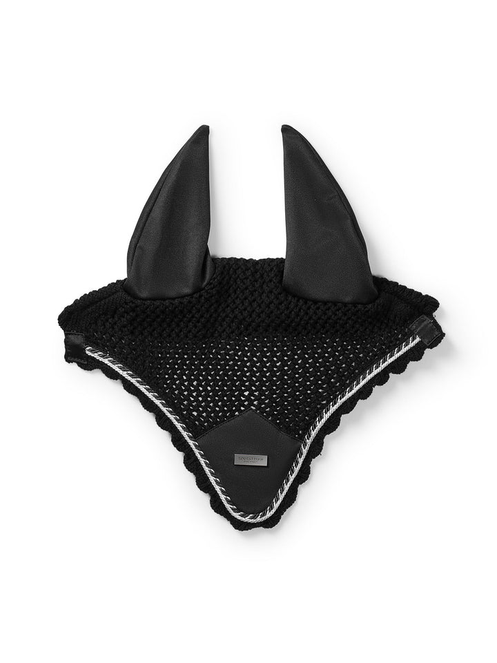 Equestrian Stockholm Fly Hood Black Edition - Ear Bonnet - Kingdom Equestrian