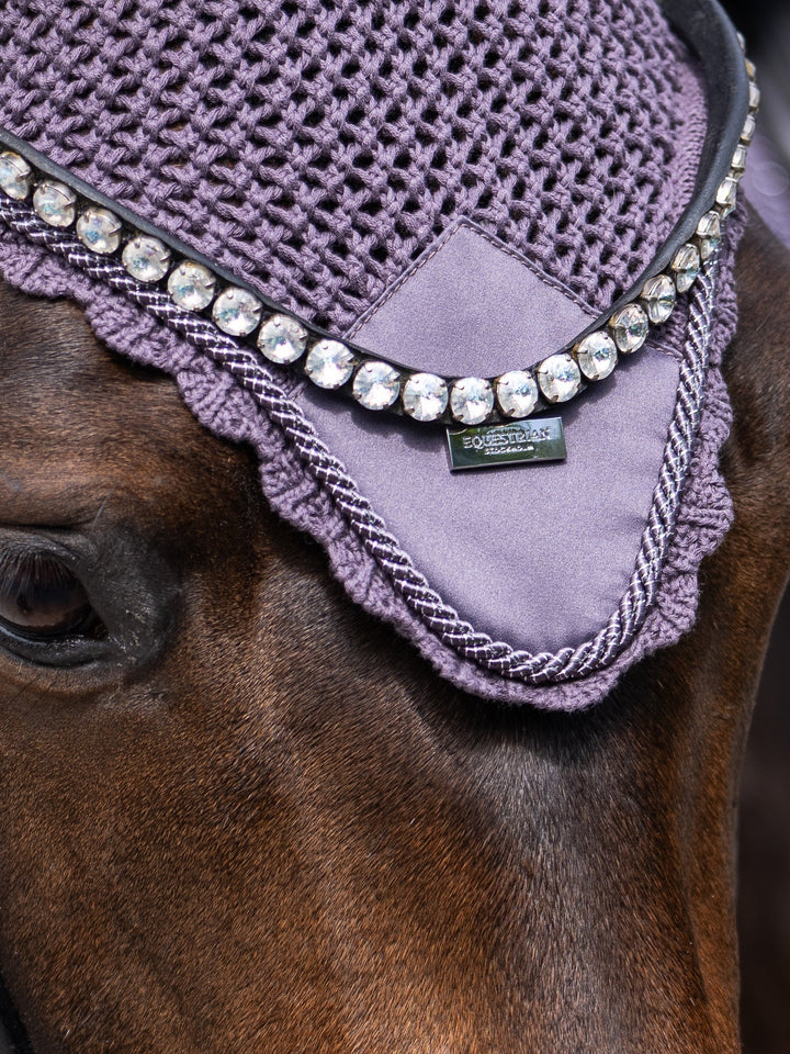 Equestrian Stockholm Fly Hood - Dark Violet - Fly Hood - Kingdom Equestrian