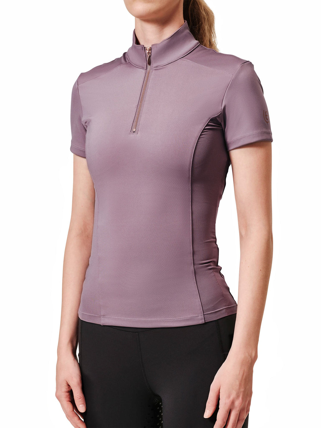 Equestrian Stockholm Illusion Top - Anemone - Short Sleeved Top - Kingdom Equestrian