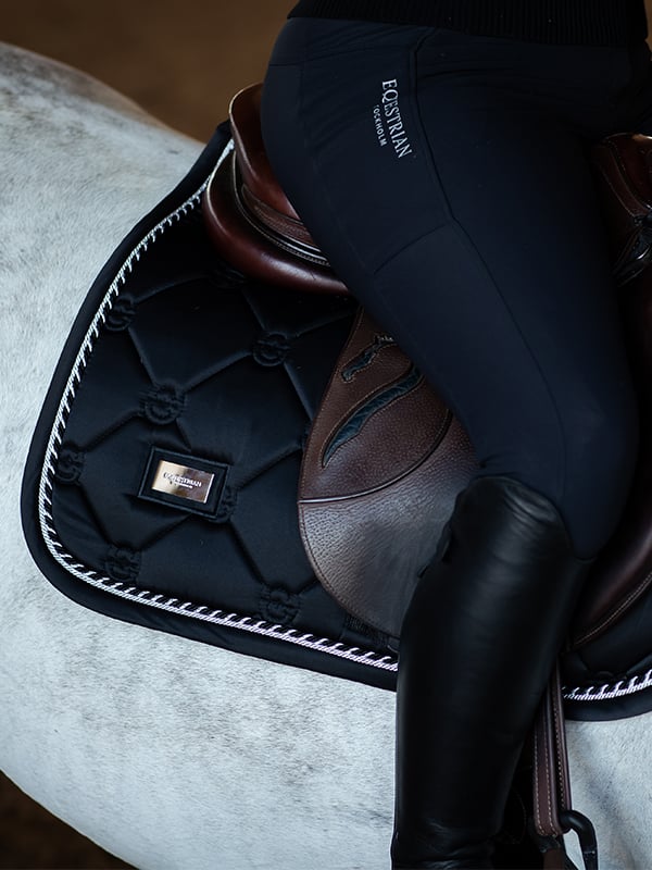 Equestrian Stockholm Jump Saddle Pad Black Edition - Jump Saddle Pad - Kingdom Equestrian