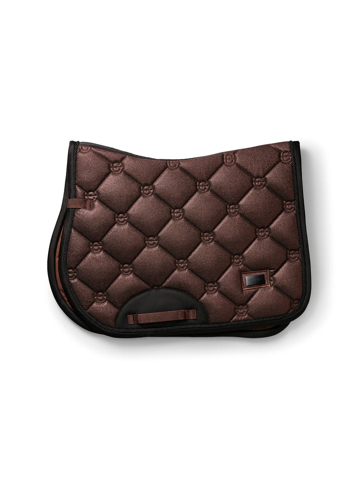 Equestrian Stockholm Jump Saddle Pad Mahogany Glimmer - Jump Saddle Pad - Kingdom Equestrian