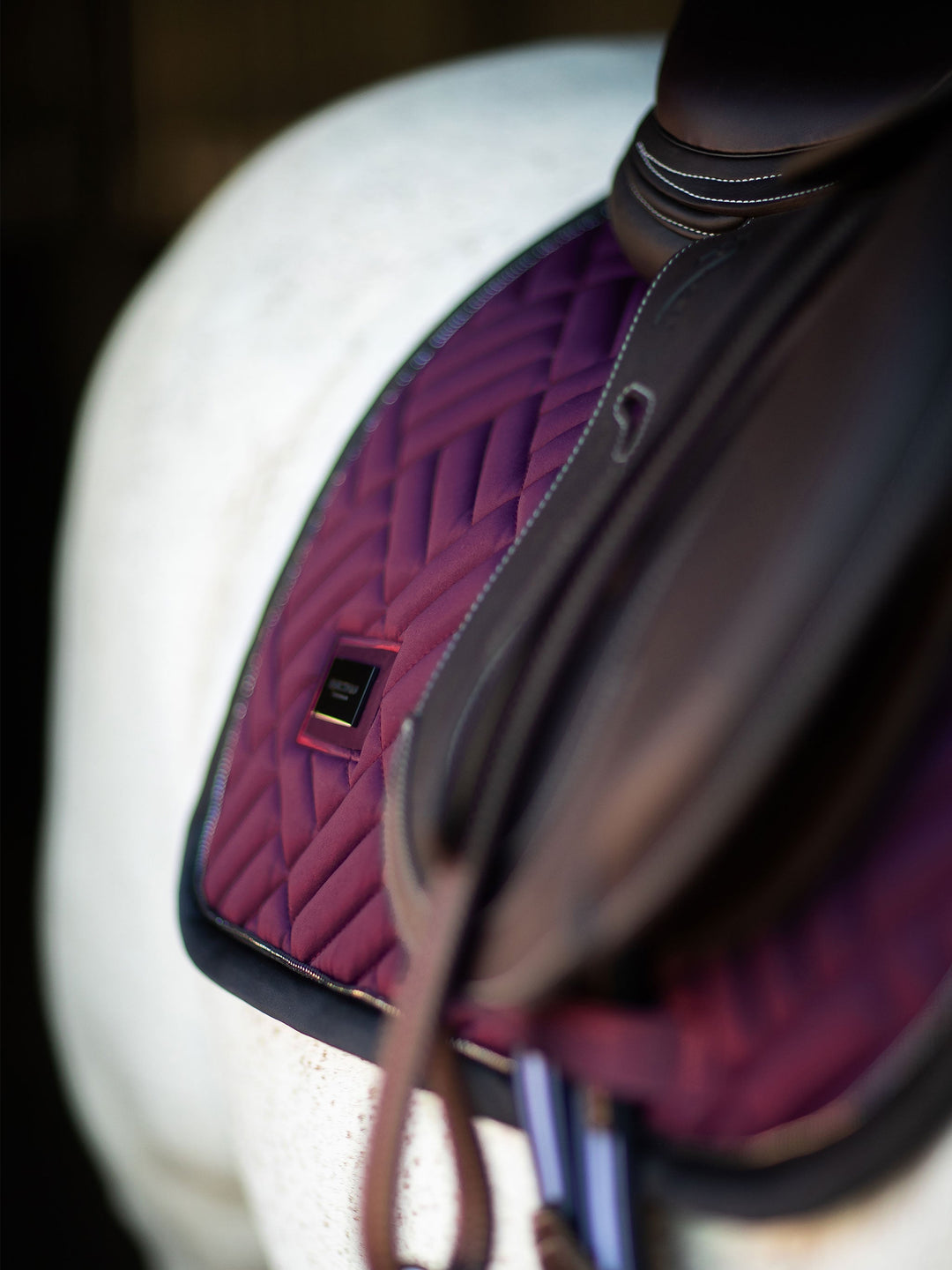 Equestrian Stockholm Jump Saddle Pad Modern Purple Night - Jump Saddle Pad - Kingdom Equestrian