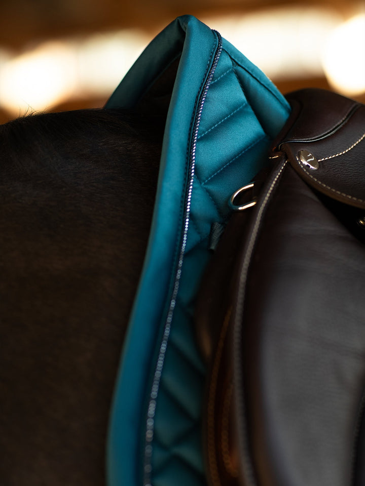 Equestrian Stockholm Jump Saddle Pad Modern Teal Blue - Jump Saddle Pad - Kingdom Equestrian