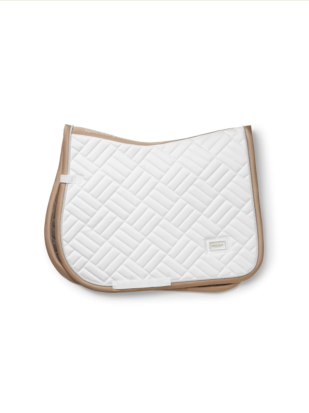 Equestrian Stockholm Jump Saddle Pad Modern White Sand - Jump Saddle Pad - Kingdom Equestrian