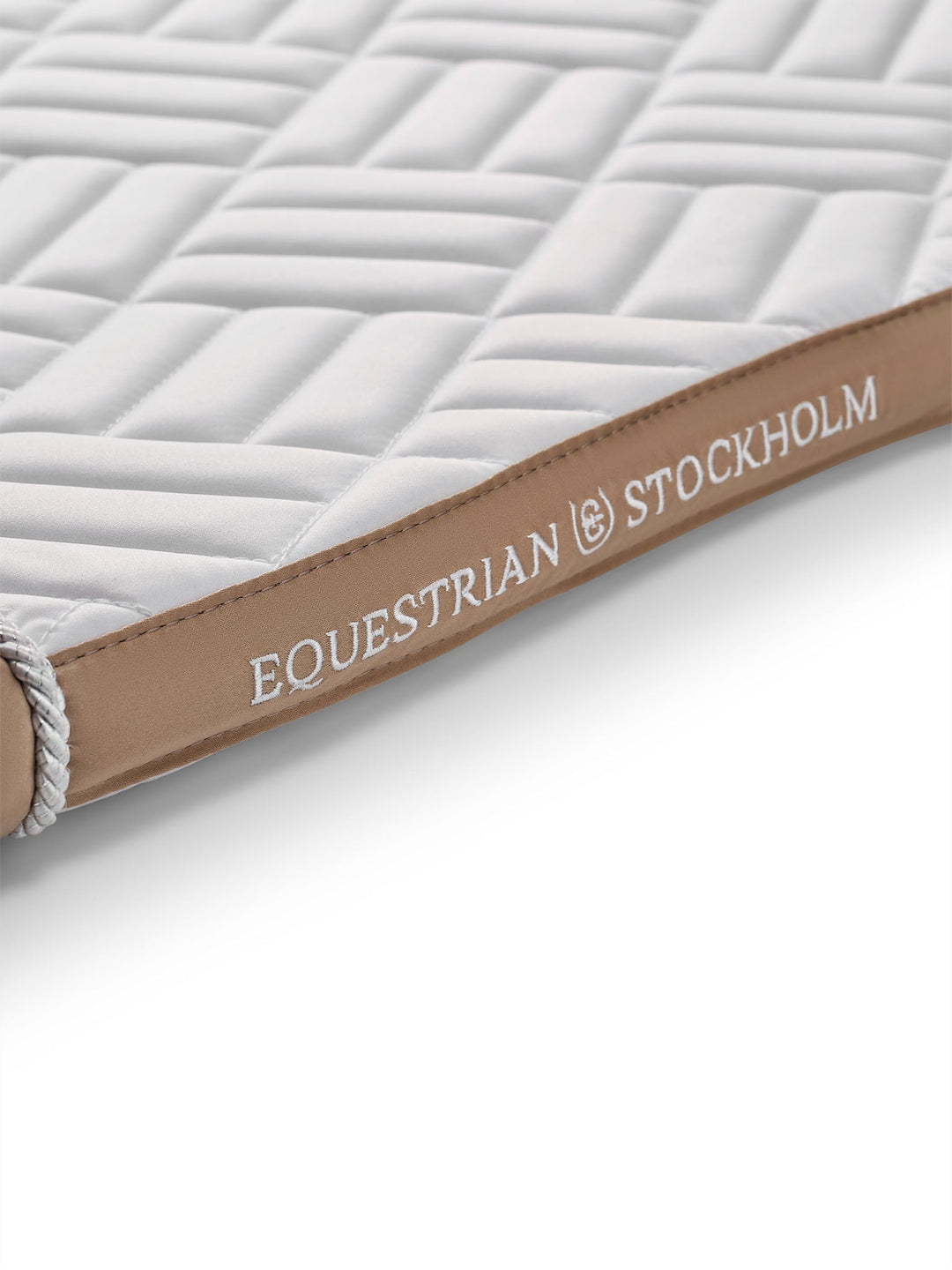 Equestrian Stockholm Jump Saddle Pad Modern White Sand - Jump Saddle Pad - Kingdom Equestrian