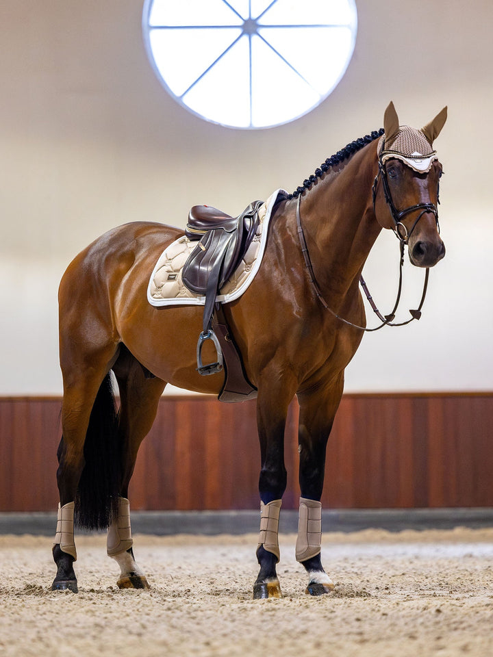 Equestrian Stockholm Jump Saddle Pad Sand - Jump Saddle Pad - Kingdom Equestrian