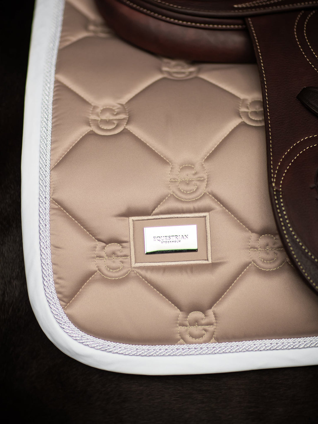 Equestrian Stockholm Jump Saddle Pad Sand - Jump Saddle Pad - Kingdom Equestrian