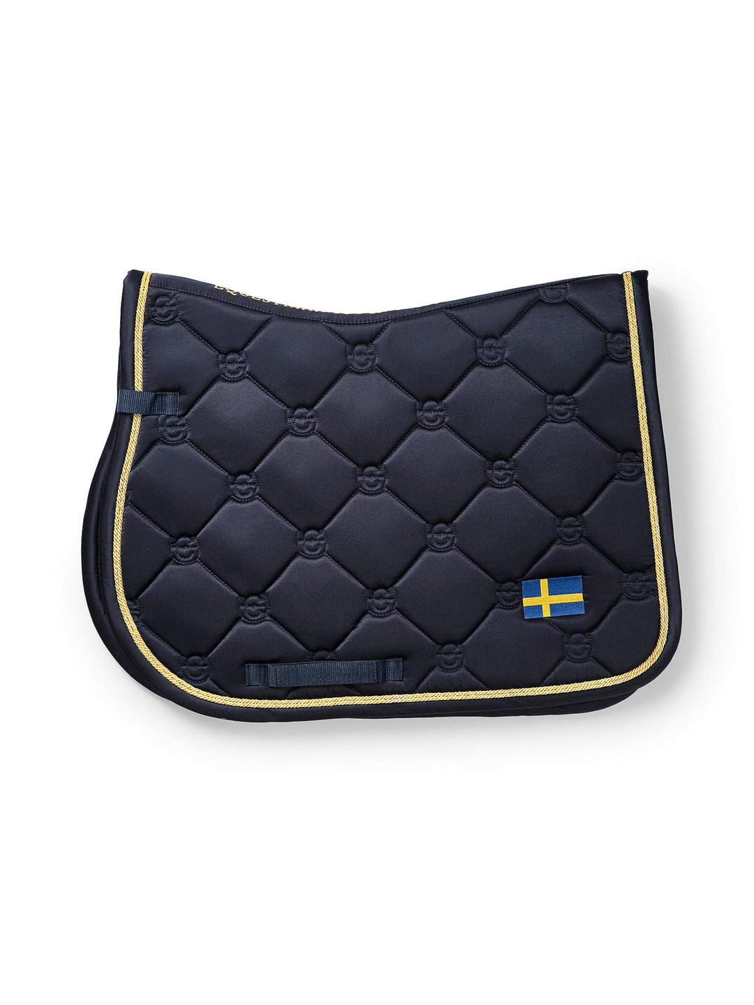 Equestrian Stockholm Jump Saddle Pad Sweden Nation Navy - Jump Saddle Pad - Kingdom Equestrian