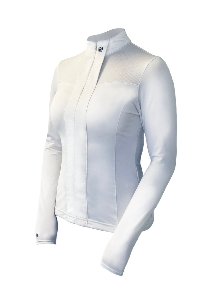 Equestrian Stockholm Light Breeze Competition Top White Perfection - Top - Kingdom Equestrian