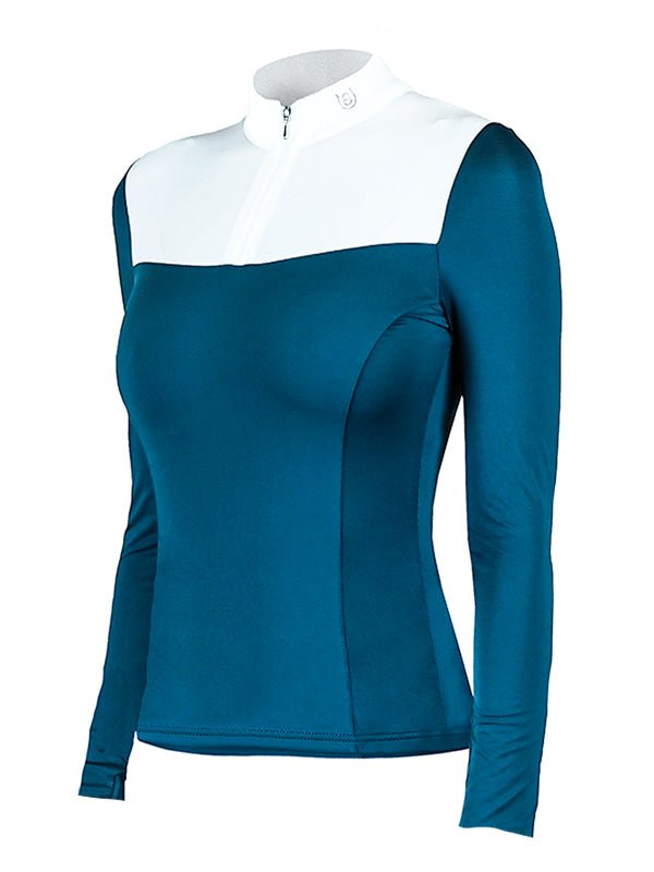 Equestrian Stockholm Light Breeze Top Blue Meadow - Top - Kingdom Equestrian