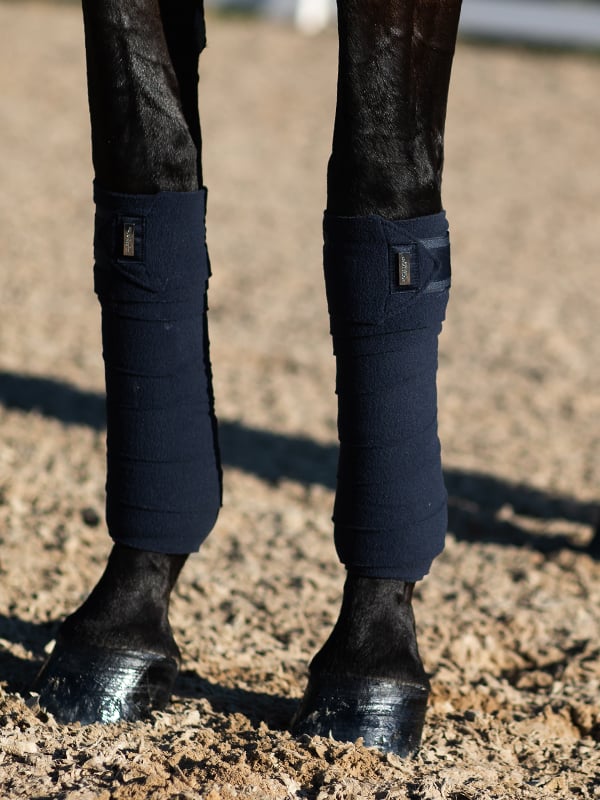 Equestrian Stockholm Polo Fleece Bandages - Midnight Blue - Bandages - Kingdom Equestrian