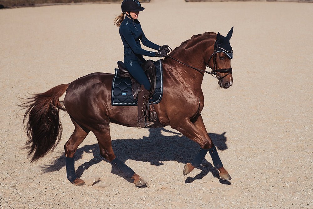 Equestrian Stockholm Polo Fleece Bandages - Midnight Blue - Bandages - Kingdom Equestrian