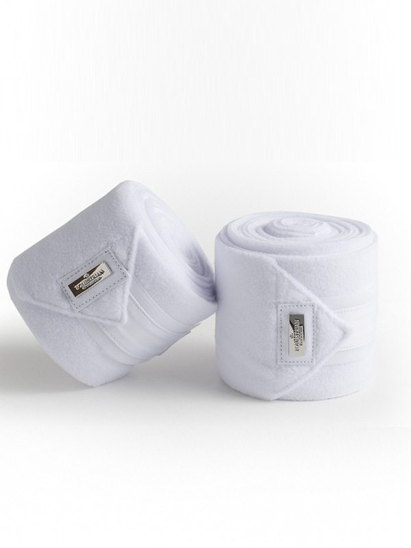 Equestrian Stockholm Polo Wraps White Perfection Silver - Polo Wraps - Kingdom Equestrian