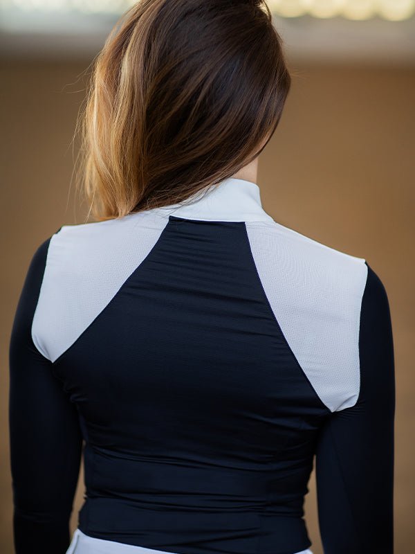 Equestrian Stockholm Refined Competition Top Navy White - Top - Kingdom Equestrian