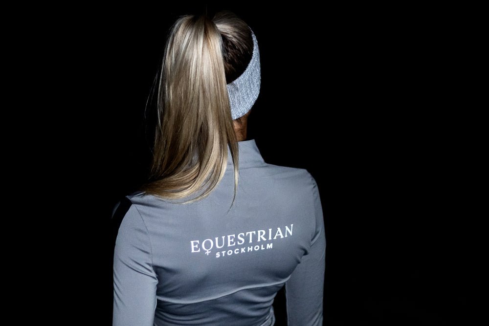 Equestrian Stockholm Reflective Power Top Luminous Black - Top - Kingdom Equestrian