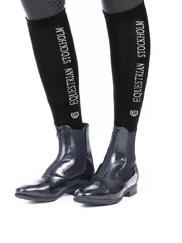 Equestrian Stockholm Riding Socks Bamboo Blend Black Edition - Riding Socks - Kingdom Equestrian