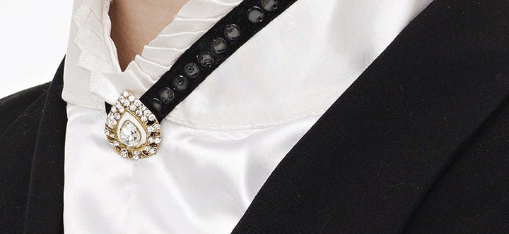 Equestrian Stockholm Riding Stock Black Edition - Stock Tie - Kingdom Equestrian