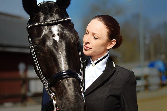 Equestrian Stockholm Riding Stock Black Edition - Stock Tie - Kingdom Equestrian