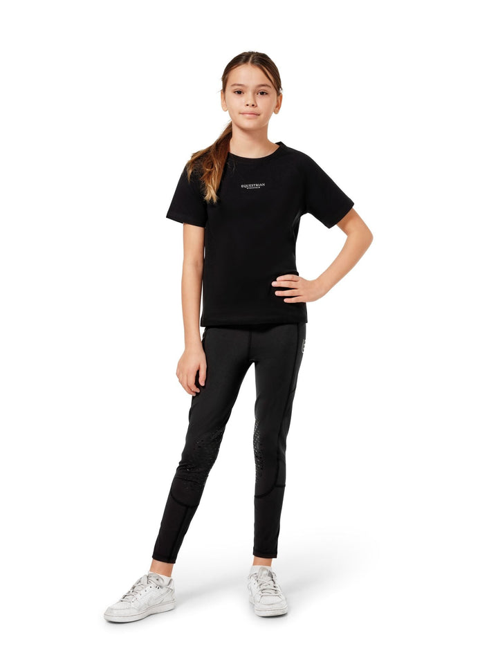 Equestrian Stockholm T-Shirt Young Rider Black - Top - Kingdom Equestrian