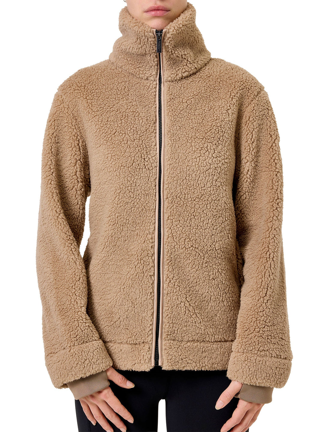 Equestrian Stockholm Teddy Fleece Jacket Sand - Riding Jacket - Kingdom Equestrian