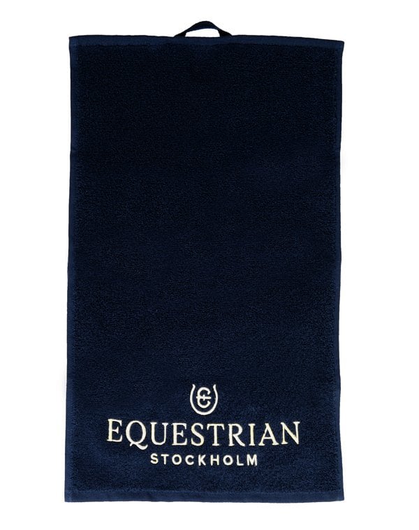 Equestrian Stockholm Towel Navy White - Towel - Kingdom Equestrian