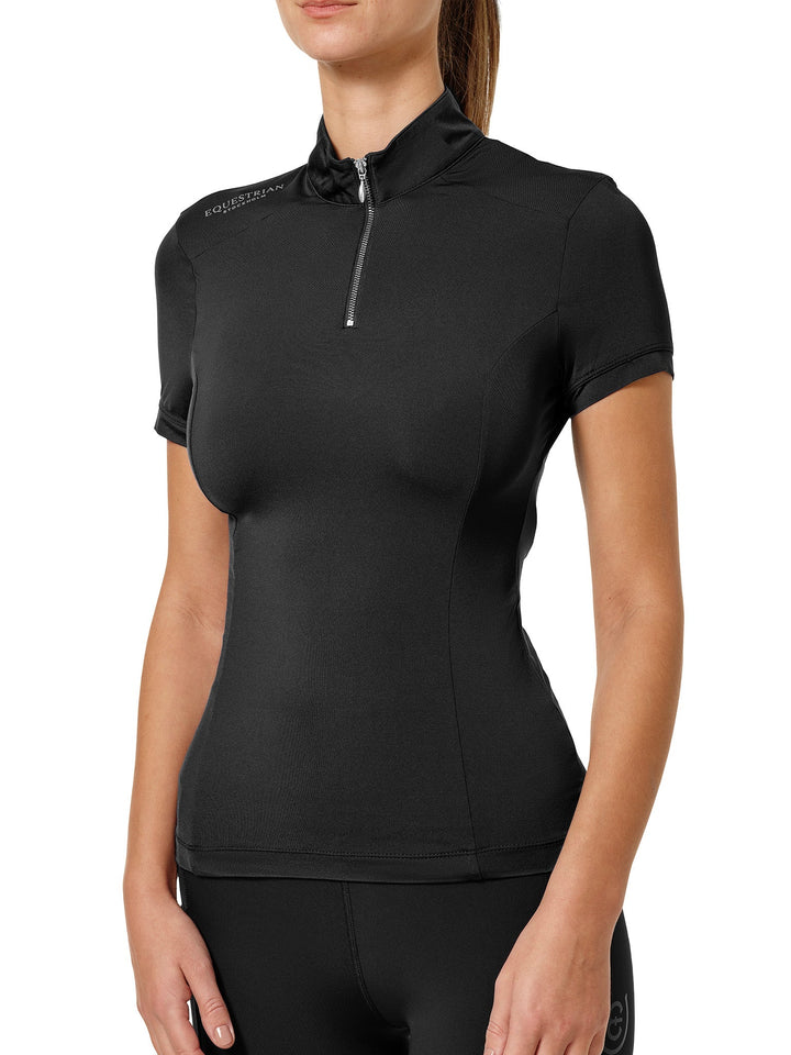 Equestrian Stockholm UV Protection Top Short Sleeve Black Edition - Top - Kingdom Equestrian