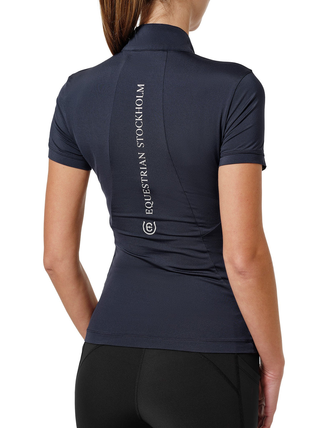 Equestrian Stockholm UV Protection Top Short Sleeve Midnight Blue - Top - Kingdom Equestrian