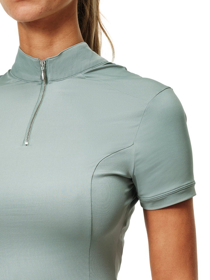 Equestrian Stockholm UV Protection Top Short Sleeve Mint Green - Top - Kingdom Equestrian