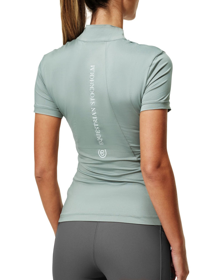 Equestrian Stockholm UV Protection Top Short Sleeve Mint Green - Top - Kingdom Equestrian