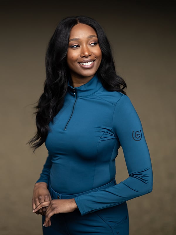 Equestrian Stockholm Vision Top Blue Meadow - Top - Kingdom Equestrian