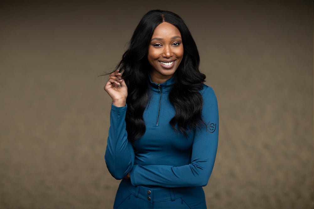 Equestrian Stockholm Vision Top Blue Meadow - Top - Kingdom Equestrian