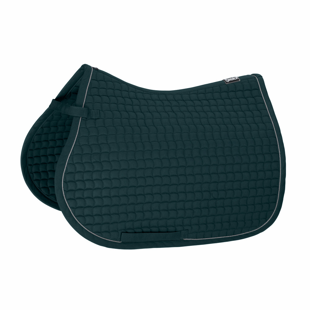 Eskadron Saddle Cloth Cotton Silver Core in Racinggreen - detail view