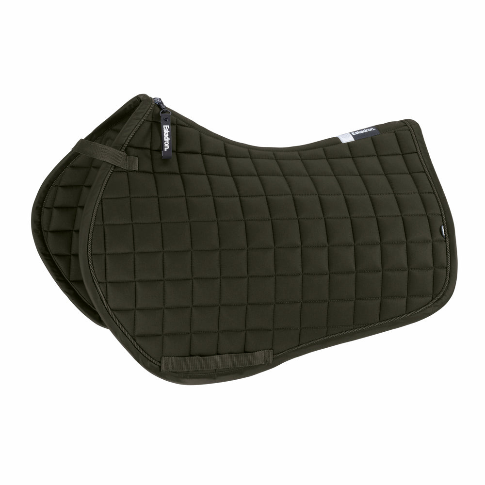 Eskadron Saddle Cloth Cotton Dynamic in Deep Green - detail view