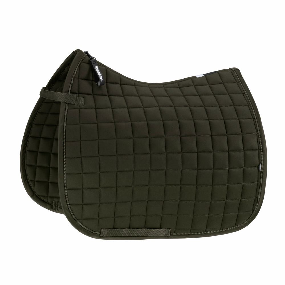 Eskadron Saddle Cloth Cotton Dynamic in Deep Green - front view