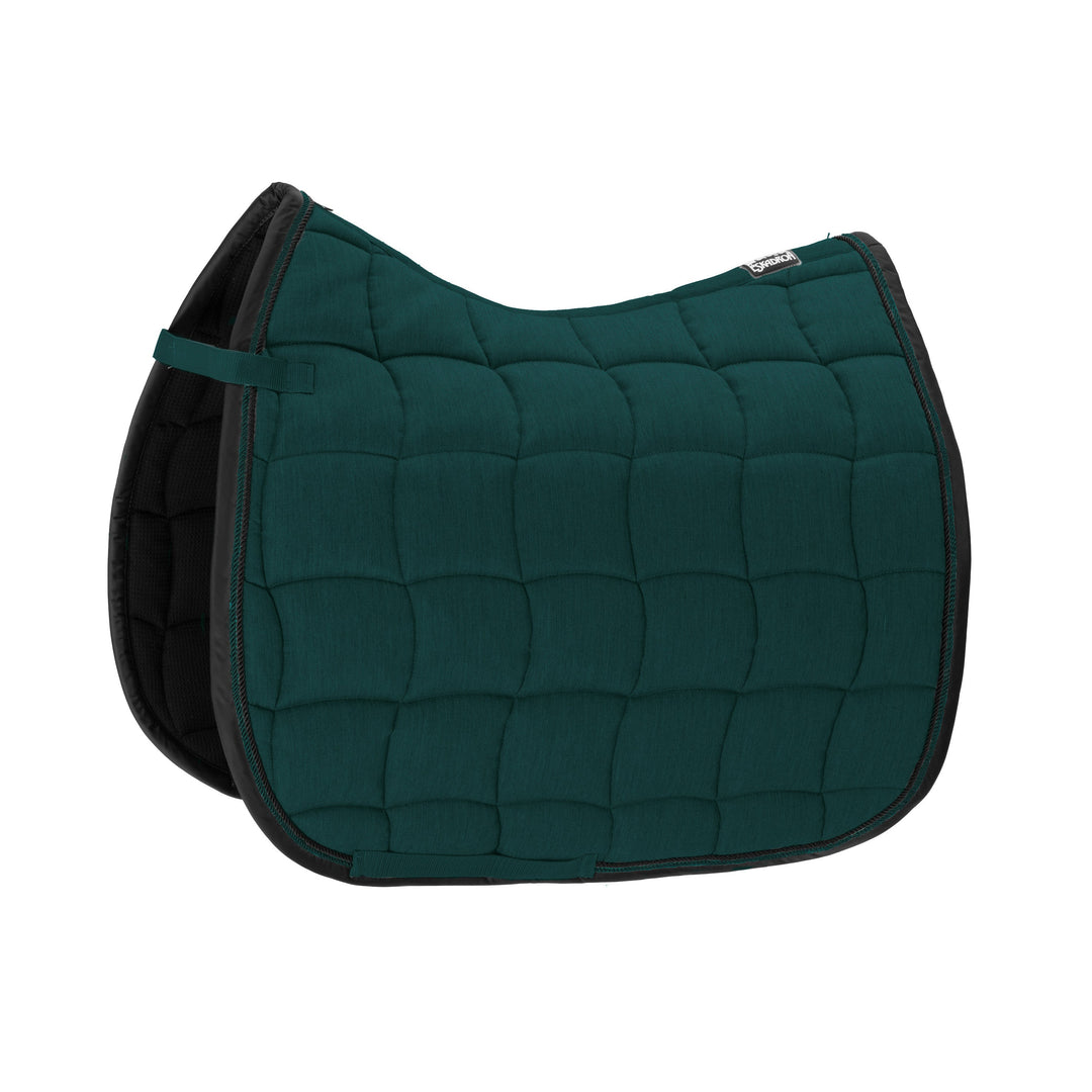 Eskadron Performance Contrast Jump Saddle Pad in Racing Green