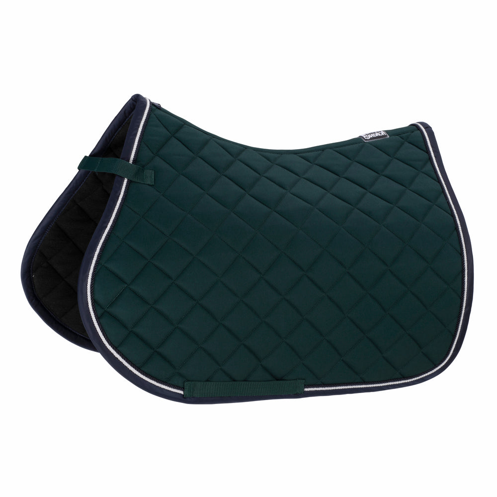 Eskadron Saddle Cloth Matrix Contrast Core in Racinggreen - detail view