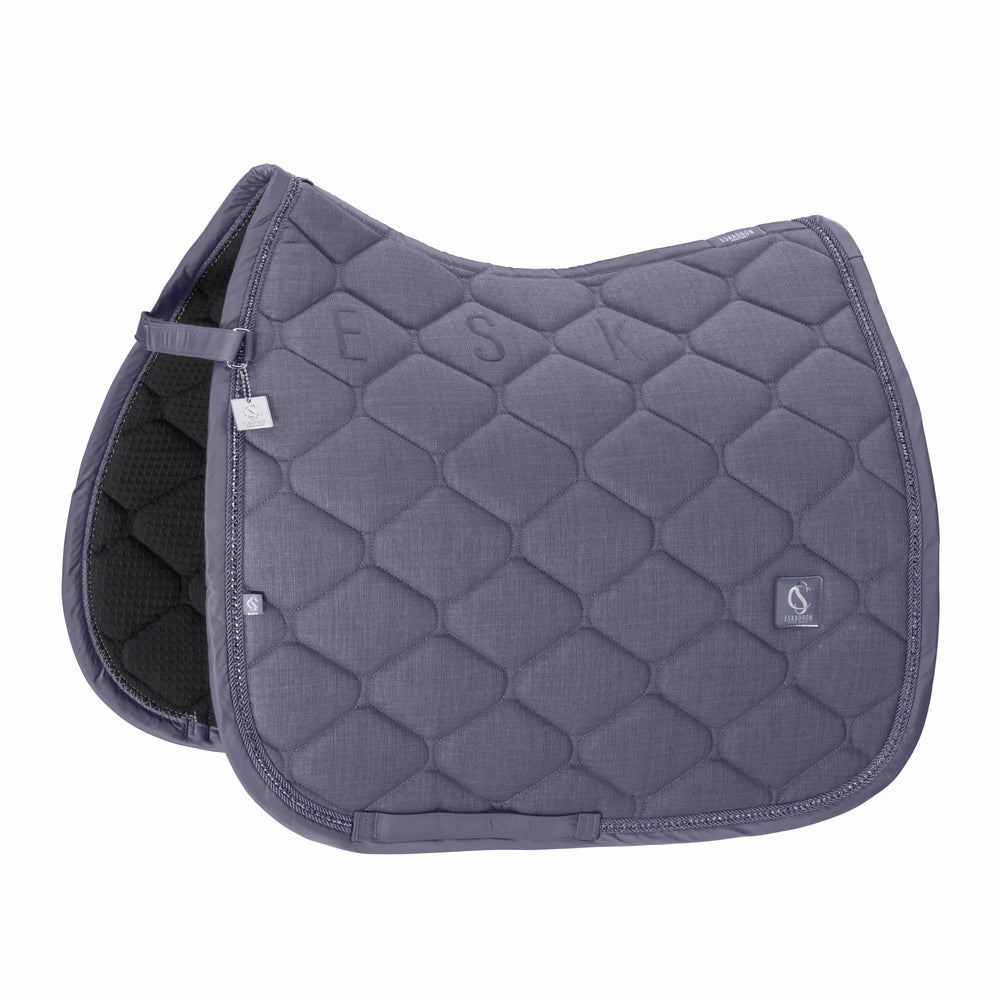Eskadron Saddle Cloth Bouclé Crystal Classic Sports in Orchid - front view