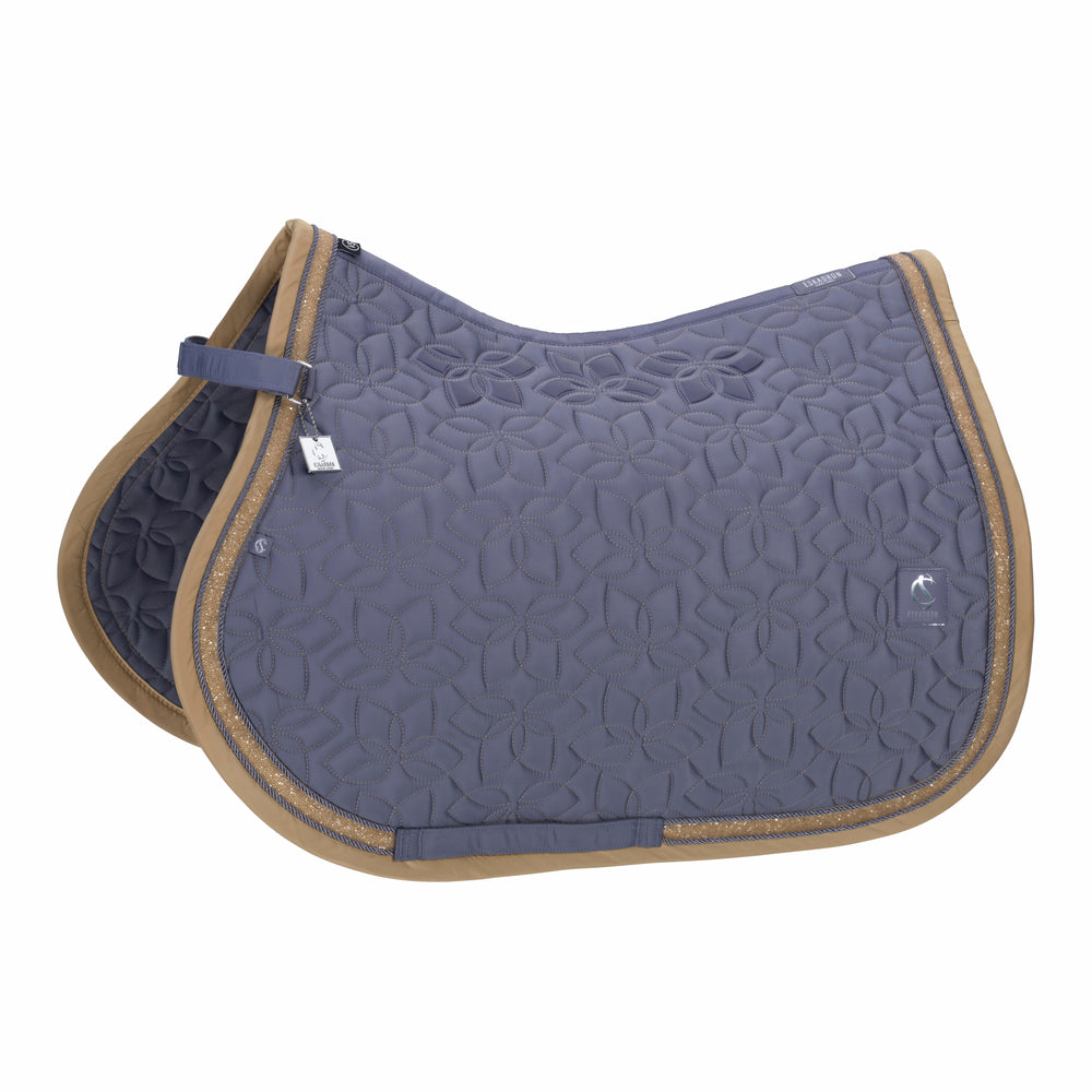 Eskadron Saddle Cloth Glossy Jewel Contrast Classic Sports in Orchid - detail view