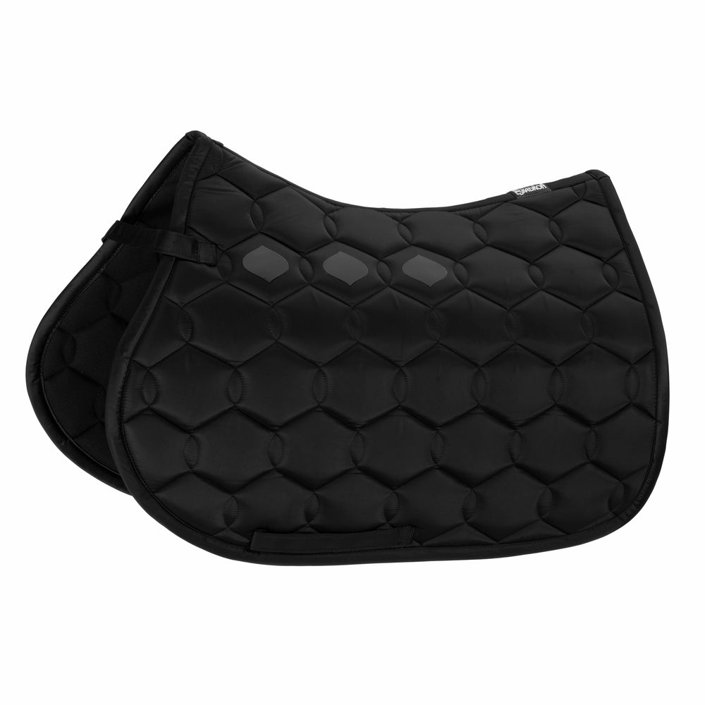 Eskadron Saddle Cloth Glossy Wave Core in Black - detail view
