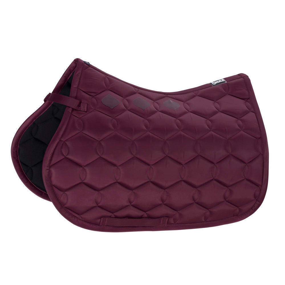 Eskadron Saddle Cloth Glossy Wave Core in Blackberry - detail view