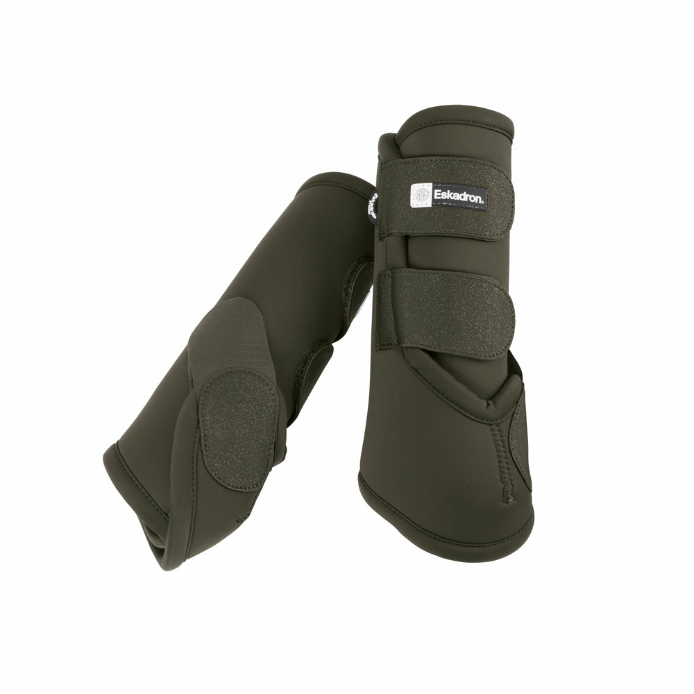 Eskadron Tendon Boots PRO Dressage Front Dynamic in Deep Green - front view