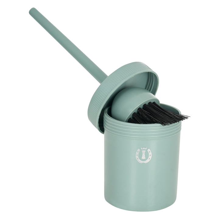 Imperial Riding Hoof Oil Brush with Container - Sage Green
