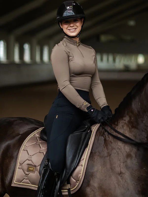 Equestrian Stockholm Classic Dressage Saddle Pad - Champagne - Dressage Saddle Pad - Kingdom Equestrian