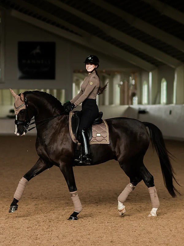 Equestrian Stockholm Classic Dressage Saddle Pad - Champagne - Dressage Saddle Pad - Kingdom Equestrian