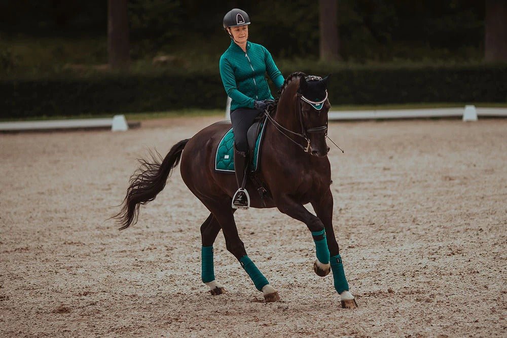 Equestrian Stockholm Classic Dressage Saddle Pad - Emerald - Dressage Saddle Pad - Kingdom Equestrian