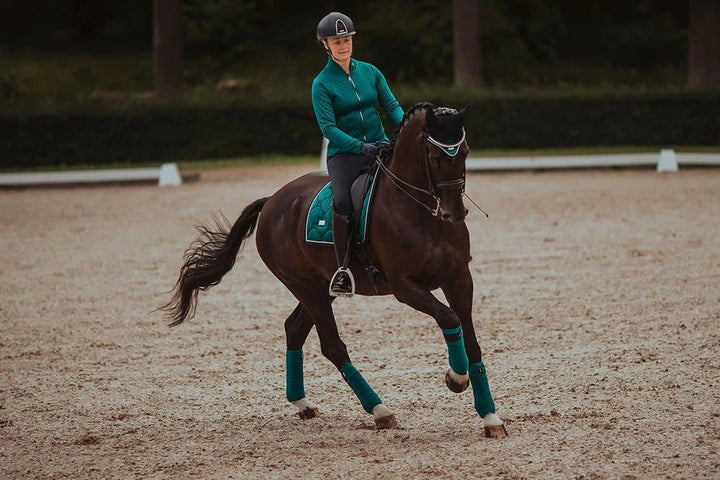 Equestrian Stockholm Classic Dressage Saddle Pad - Emerald - Dressage Saddle Pad - Kingdom Equestrian